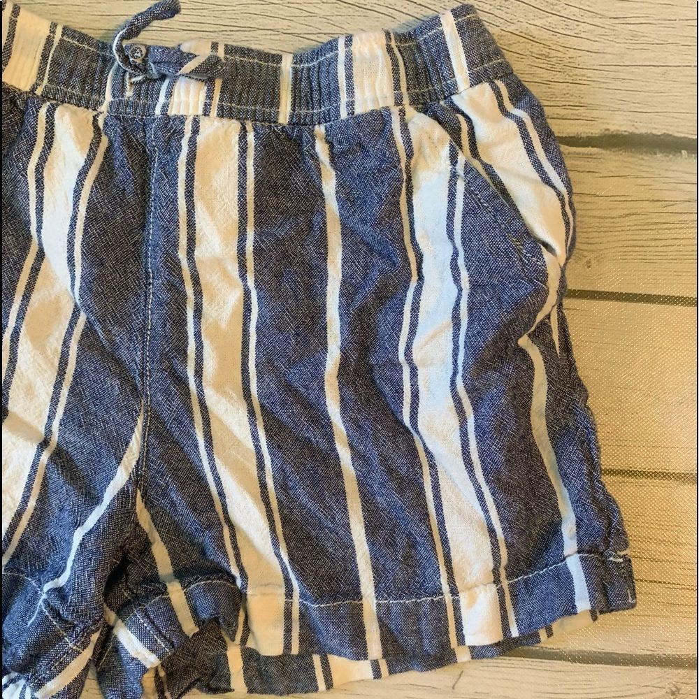 Girls Old Navy linen blend striped shorts-XXL - Picture 3 of 5